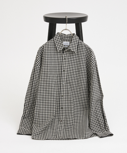 JOURNAL STANDARD(ジャーナルスタンダード)の「STILL AUTHENTIC / スティルオーセンティック レギュラーカラーシャツ(シャツ/ブラウス・メンズ・ホワイト系その他/ブルー系その他/ホワイト×ホワイト/チャコールグレー・SMALL/MEDIUM/LARGE)」の2枚目の写真