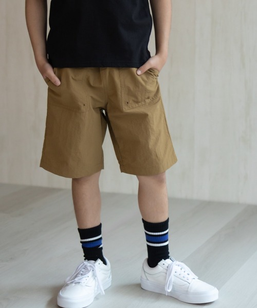 NAVY(ネイビー)の「【 水陸両用 】はっ水 ナイロンショートパンツ 丈夫で軽量(その他パンツ・キッズ・ネイビー/ベージュ/ブラック/カーキ/チャコールグレー・120/130/140/150/160)」の4枚目の写真