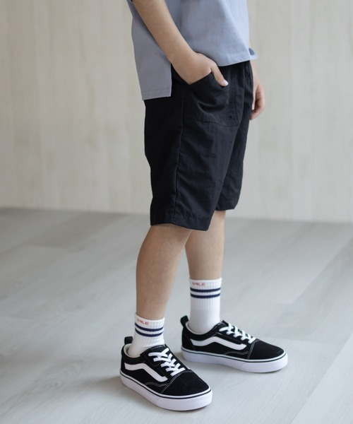 NAVY(ネイビー)の「【 水陸両用 】はっ水 ナイロンショートパンツ 丈夫で軽量(その他パンツ・キッズ・ネイビー/ベージュ/ブラック/カーキ/チャコールグレー・120/130/140/150/160)」の10枚目の写真