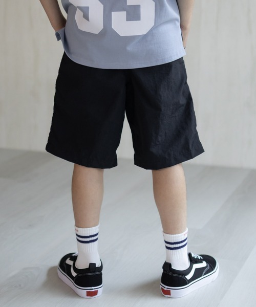 NAVY(ネイビー)の「【 水陸両用 】はっ水 ナイロンショートパンツ 丈夫で軽量(その他パンツ・キッズ・ネイビー/ベージュ/ブラック/カーキ/チャコールグレー・120/130/140/150/160)」の9枚目の写真