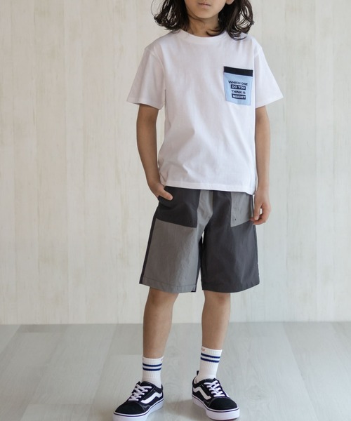 NAVY(ネイビー)の「【 水陸両用 】はっ水 ナイロンショートパンツ 丈夫で軽量(その他パンツ・キッズ・ネイビー/ベージュ/ブラック/カーキ/チャコールグレー・120/130/140/150/160)」の8枚目の写真
