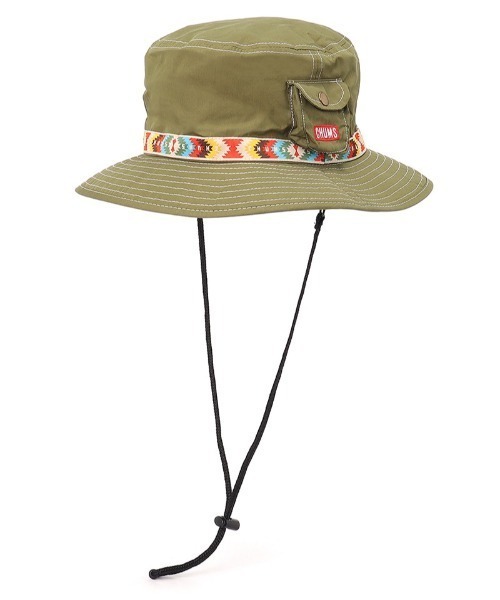 CHUMS（チャムス）の「CHUMS/チャムス ハット Fes Hat フェスハット CH05-1432（ハット・メンズ・マルチ/オリーブ/ブラック・FREE）」の2枚目の写真