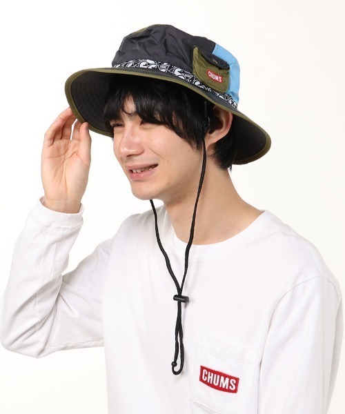 CHUMS（チャムス）の「CHUMS/チャムス ハット Fes Hat フェスハット CH05-1432（ハット・メンズ・マルチ/オリーブ/ブラック・FREE）」の7枚目の写真