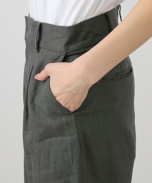 La TOTALITE（ラトータリテ）の「【洗える】TICCA /ティッカ リネンワイドタックパンツ（その他パンツ・レディース・カーキ/ベージュ・36/38）」の13枚目の写真