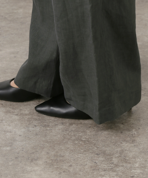 La TOTALITE（ラトータリテ）の「【洗える】TICCA /ティッカ リネンワイドタックパンツ（その他パンツ・レディース・カーキ/ベージュ・36/38）」の11枚目の写真