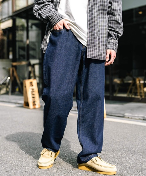 ルーズシルエットワイドデニムパンツ（デニムパンツ）｜Rocky Monroe