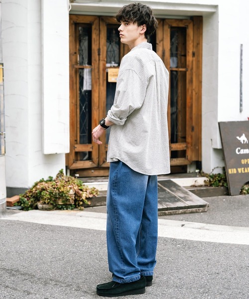 ルーズシルエットワイドデニムパンツ（デニムパンツ）｜Rocky Monroe