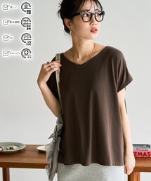 cadune シアートップス 茶 Sサイズ