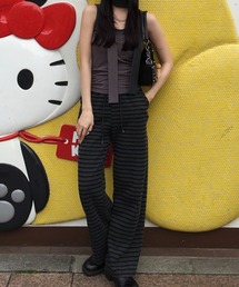 Judin（ジュディン）の「Border sweat pants/ボーダースウェットパンツ【JD】（スウェットパンツ）」