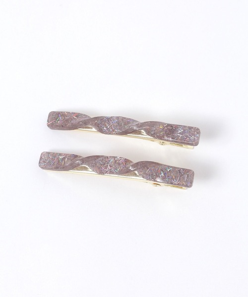 niko and...（ニコアンド）の「ツイストラメヘアクリップ（バレッタ/ヘアクリップ・レディース・グリーン/レッド/グレー/ブラック・0）」の7枚目の写真