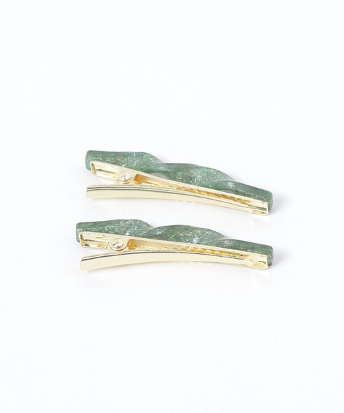 niko and...（ニコアンド）の「ツイストラメヘアクリップ（バレッタ/ヘアクリップ・レディース・グリーン/レッド/グレー/ブラック・0）」の9枚目の写真