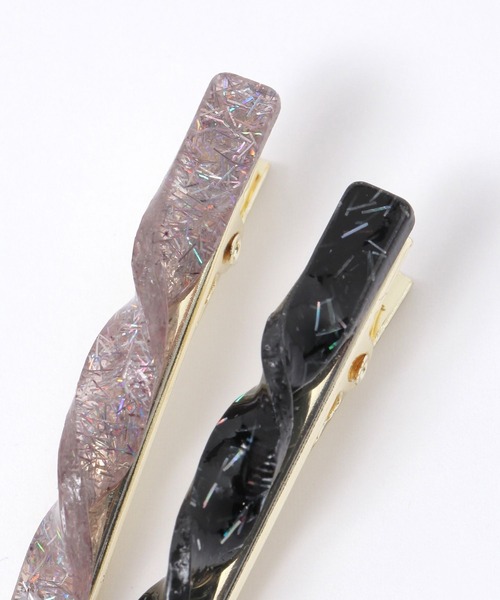 niko and...（ニコアンド）の「ツイストラメヘアクリップ（バレッタ/ヘアクリップ・レディース・グリーン/レッド/グレー/ブラック・0）」の10枚目の写真