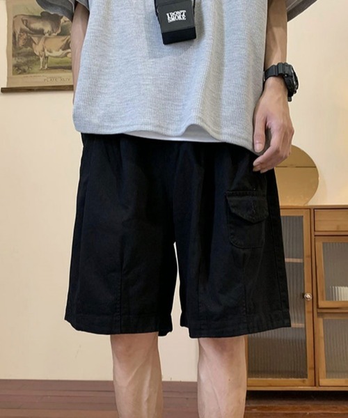MGV(エムジーヴィー)の「フラップポケットハーフパンツ(その他パンツ・メンズ・ブラック/ブラウン/ベージュ・MEDIUM/LARGE/X-LARGE)」の4枚目の写真
