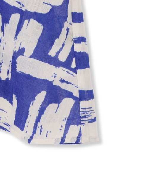 LAUTREAMONT（ロートレアモン）の「麻調ボイルプリントブラウス≪洗濯機で洗える≫（シャツ/ブラウス・レディース・ブルー系その他/ブラック系その他・9号）」の16枚目の写真