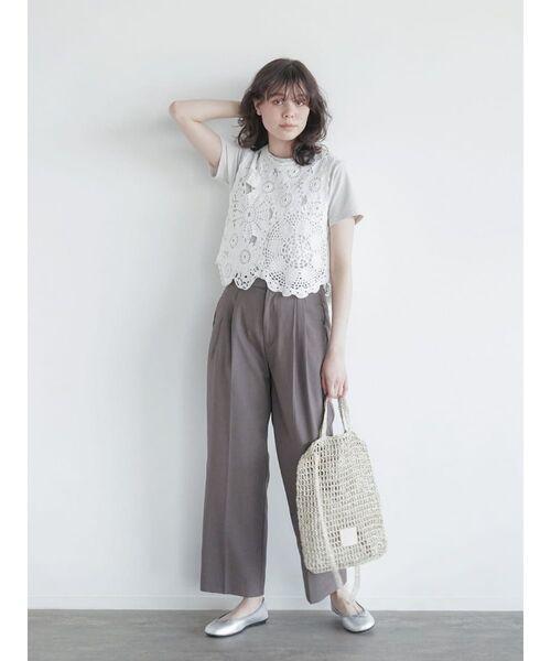 Double tucked straight pants