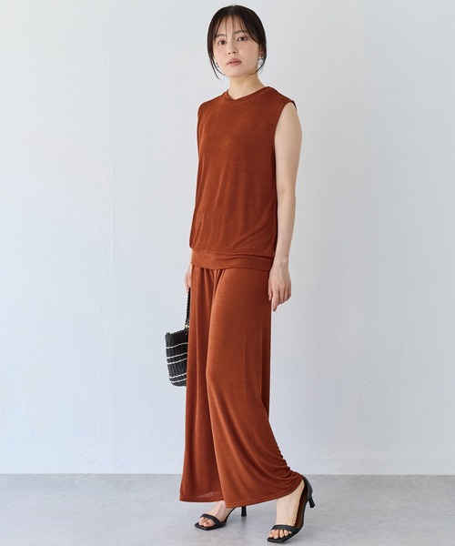 接触冷感 タックイージーパンツ（その他パンツ）｜INCEDE