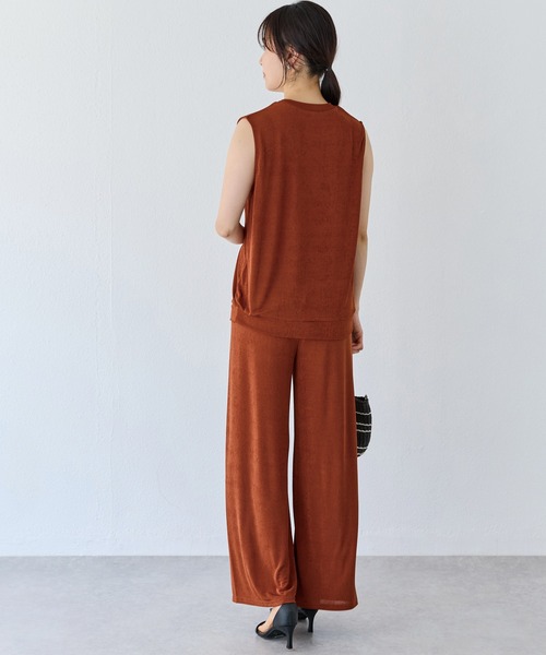 INCEDE（インシード）の「接触冷感 タックイージーパンツ（その他パンツ・レディース・シルバー/ブラック/ブラウン・M/L）」の14枚目の写真