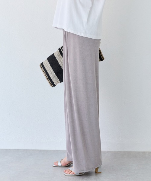 INCEDE（インシード）の「接触冷感 タックイージーパンツ（その他パンツ・レディース・シルバー/ブラック/ブラウン・M/L）」の17枚目の写真