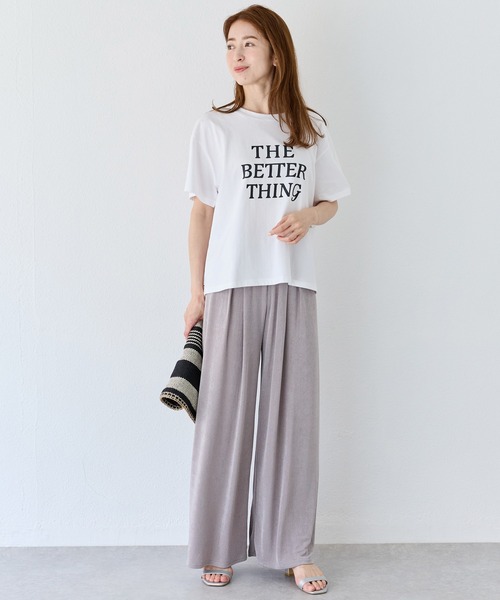 INCEDE（インシード）の「接触冷感 タックイージーパンツ（その他パンツ・レディース・シルバー/ブラック/ブラウン・M/L）」の19枚目の写真