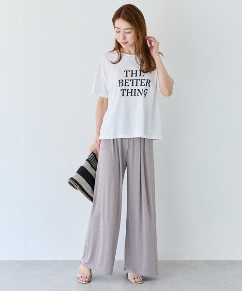 INCEDE（インシード）の「接触冷感 タックイージーパンツ（その他パンツ・レディース・シルバー/ブラック/ブラウン・M/L）」の21枚目の写真