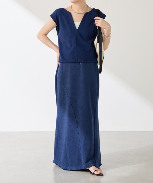 COLLAGE GALLARDAGALANTE（コラージュガリャルダガランテ）の「Q.anos/パッチマーメイドスカート（スカート・レディース・ブルー/グレー・FREE）」の11枚目の写真