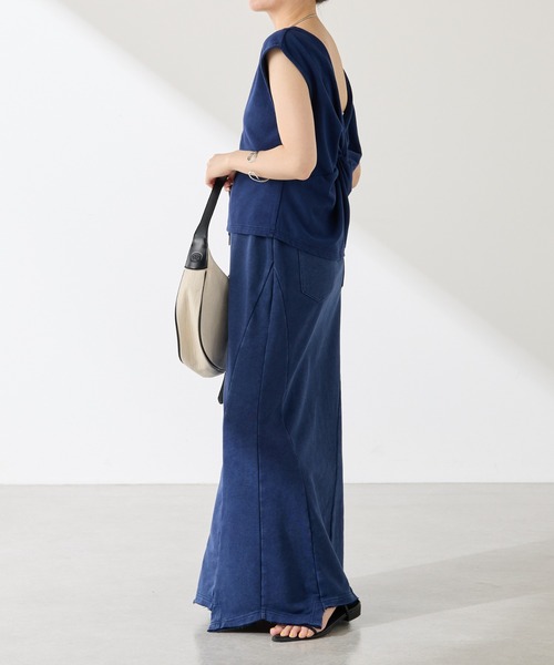 COLLAGE GALLARDAGALANTE（コラージュガリャルダガランテ）の「Q.anos/パッチマーメイドスカート（スカート・レディース・ブルー/グレー・FREE）」の16枚目の写真