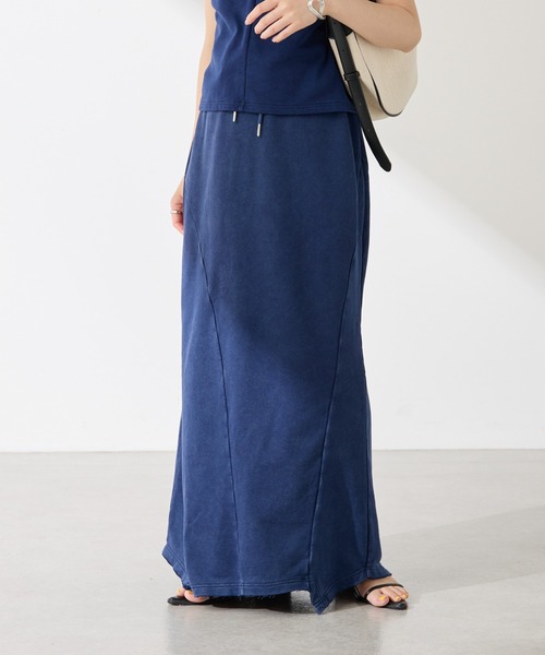 COLLAGE GALLARDAGALANTE（コラージュガリャルダガランテ）の「Q.anos/パッチマーメイドスカート（スカート・レディース・ブルー/グレー・FREE）」の12枚目の写真