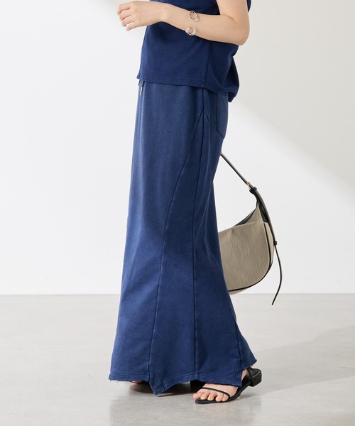 COLLAGE GALLARDAGALANTE（コラージュガリャルダガランテ）の「Q.anos/パッチマーメイドスカート（スカート・レディース・ブルー/グレー・FREE）」の13枚目の写真