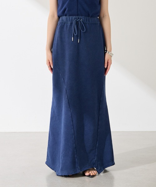 COLLAGE GALLARDAGALANTE（コラージュガリャルダガランテ）の「Q.anos/パッチマーメイドスカート（スカート・レディース・ブルー/グレー・FREE）」の20枚目の写真