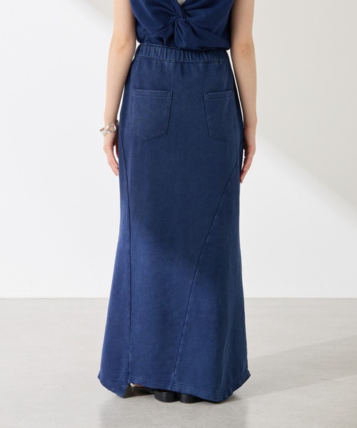 COLLAGE GALLARDAGALANTE（コラージュガリャルダガランテ）の「Q.anos/パッチマーメイドスカート（スカート・レディース・ブルー/グレー・FREE）」の22枚目の写真