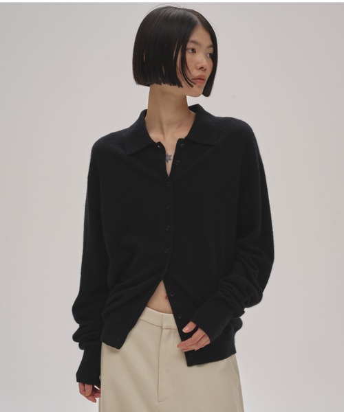 TODAYFUL（トゥデイフル）の「Raccoon Knit Cardigan（カーディガン/ボレロ・レディース・ブラック/ベビーピンク/グレー/クリーム・FREE）」の2枚目の写真