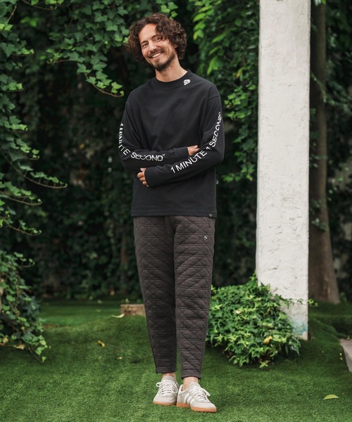 1minute 1second(ワンミニットワンセカンド)の「mlt5292-7oz long sleeve cut&sew with sleeve print ロングスリーブカットソー(Tシャツ/カットソー・メンズ・ネイビー/ブラック/ホワイト・M/L/XL)」の20枚目の写真