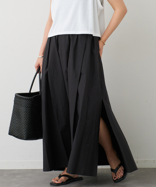 ドゥーズィエムクラス *pleasantly スカート サイズ38 ブラック Pleasantly スカート（ロング・マキシ丈スカート）｜Deuxieme