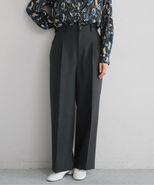 メランジカルゼ センタープレスパンツ