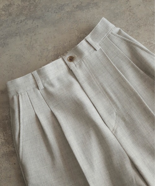 メランジカルゼ センタープレスパンツ | NOMBRE IMPAIR