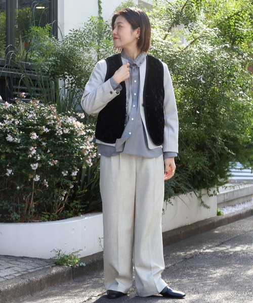 メランジカルゼ センタープレスパンツ | NOMBRE IMPAIR