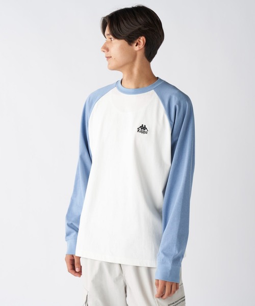 Kappa(カッパ)の「ラグラン長袖Tシャツ(Tシャツ/カットソー・メンズ・ブルー/ホワイト・X-LARGE/LARGE/MEDIUM)」の5枚目の写真