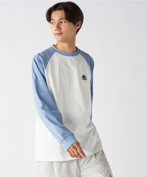 Kappa(カッパ)の「ラグラン長袖Tシャツ(Tシャツ/カットソー・メンズ・ブルー/ホワイト・X-LARGE/LARGE/MEDIUM)」の6枚目の写真