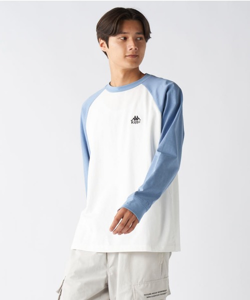 Kappa(カッパ)の「ラグラン長袖Tシャツ(Tシャツ/カットソー・メンズ・ブルー/ホワイト・X-LARGE/LARGE/MEDIUM)」の7枚目の写真