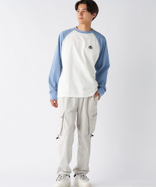 Kappa(カッパ)の「ラグラン長袖Tシャツ(Tシャツ/カットソー・メンズ・ブルー/ホワイト・X-LARGE/LARGE/MEDIUM)」の8枚目の写真