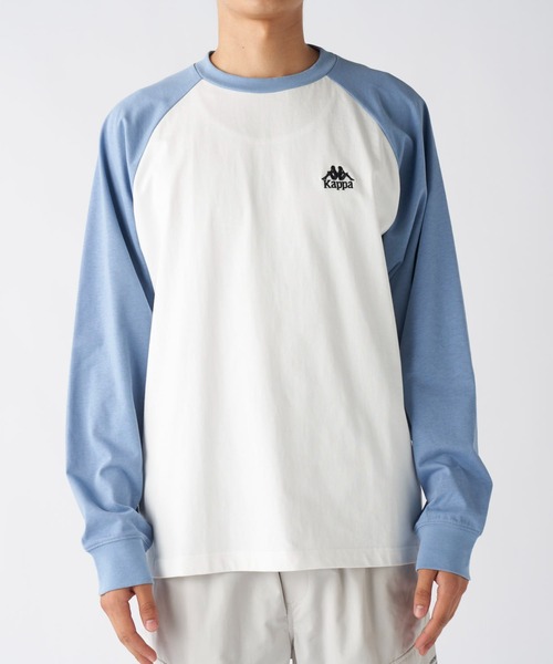 Kappa(カッパ)の「ラグラン長袖Tシャツ(Tシャツ/カットソー・メンズ・ブルー/ホワイト・X-LARGE/LARGE/MEDIUM)」の9枚目の写真