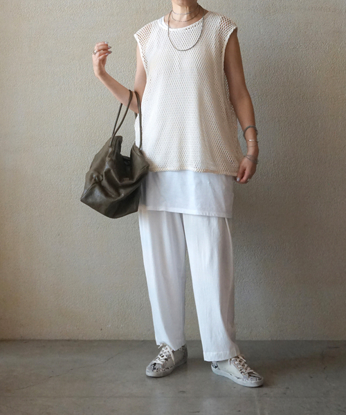 JOURNAL STANDARD LUXE(ジャーナルスタンダード ラックス)の「オーガニックコットン パンツ(その他パンツ・レディース・チャコールグレー/ブラック/ホワイト・FREE)」の12枚目の写真