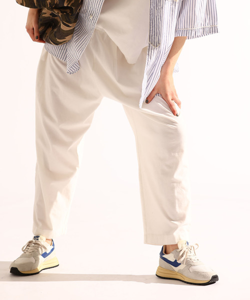 パンツ organic MEN オーガニックコットンパイル ロングパンツ チャコール