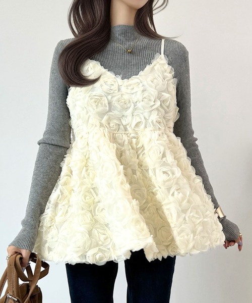 くるみ様おまとめ3点⭐︎ プチポワンミラー&レーストップス&アンティークブラウス くるみ様おまとめ3点⭐︎ プチポワンミラー&レーストップス