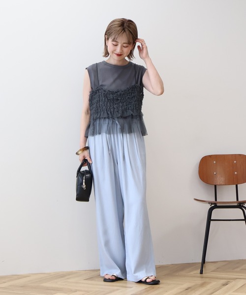 Ameri Vintage チュールボリュームスリーブセットアップ Ameri VINTAGE アメリヴィンテージ チュールベールセットアップ