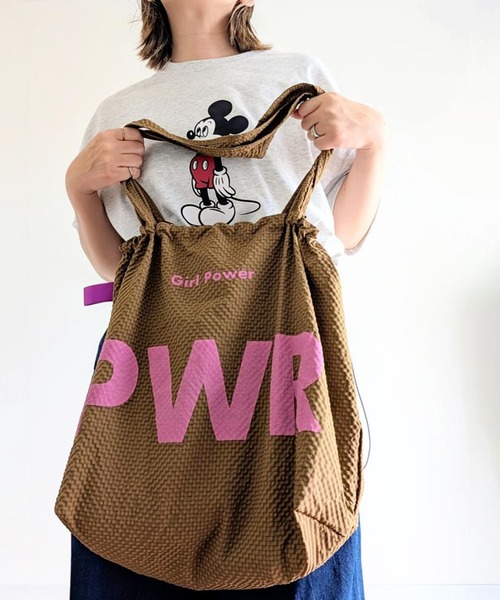 notch.(ノッチ)の「PWR ビッグトートバッグ(トートバッグ・レディース・カーキ/ブルー/ブラウン/ライトグレー/イエロー/ミント・ONE SIZE)」の14枚目の写真