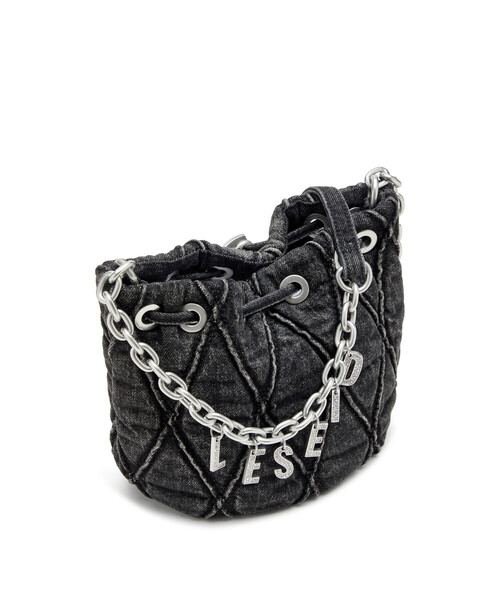 DIESEL(ディーゼル)の「ウィメンズ バケットバッグ S CHARM-D CHARM-D BUCKET S(ショルダーバッグ・レディース・ブラック・UNI)」の8枚目の写真