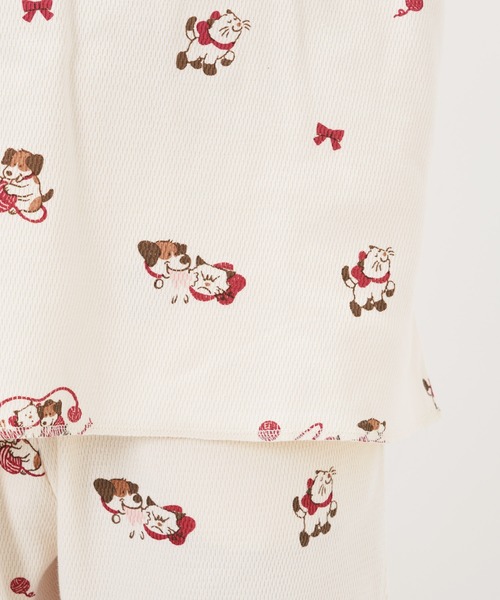 Common Noun(コモン ナウン)の「“CAT”&“DOG” Midori Nakajima サーマルトップス(Tシャツ/カットソー・レディース・オフホワイト/グレー・L/M)」の22枚目の写真