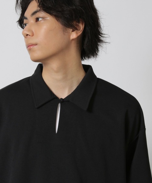 LAKOLE(ラコレ)の「【吸水速乾】カットジャージースキッパー / 573111(シャツ/ブラウス・メンズ・ブルー/オレンジ/ブラック・LARGE/MEDIUM)」の6枚目の写真