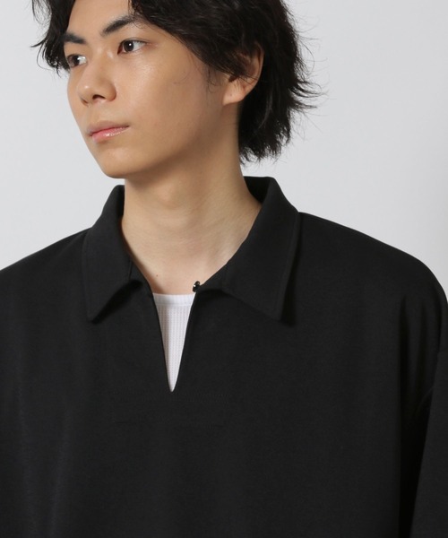 LAKOLE(ラコレ)の「【吸水速乾】カットジャージースキッパー / 573111(シャツ/ブラウス・メンズ・ブルー/オレンジ/ブラック・LARGE/MEDIUM)」の7枚目の写真